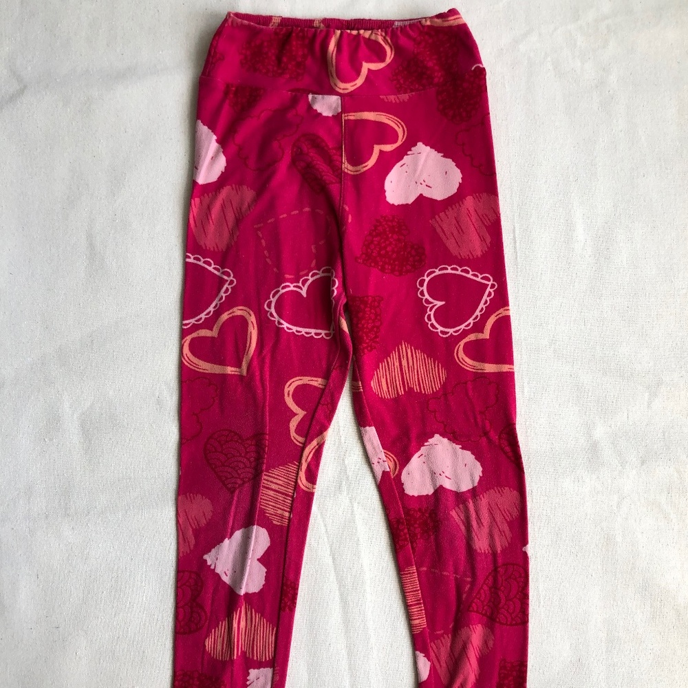 Girl’s Super Soft Red Heart Leggings